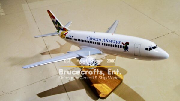 Model of B737-300 Cayman Airways with detailed craftsmanship.